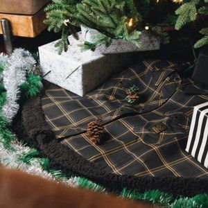 Dixxon Flannel TINSEL Christmas Tree Skirt